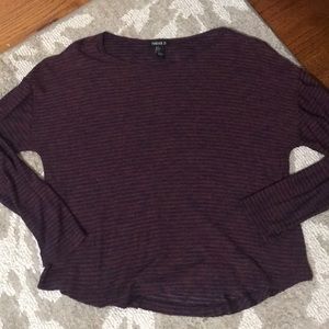 Long sleeve striped T-shirt